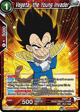 Vegeta, the Young Invader (Common) [BT13-023] | Shuffle n Cut Hobbies & Games