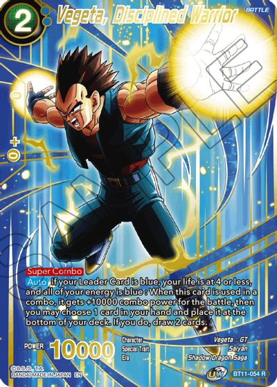 Vegeta, Disciplined Warrior (Alternate Art) [BT11-054] | Shuffle n Cut Hobbies & Games