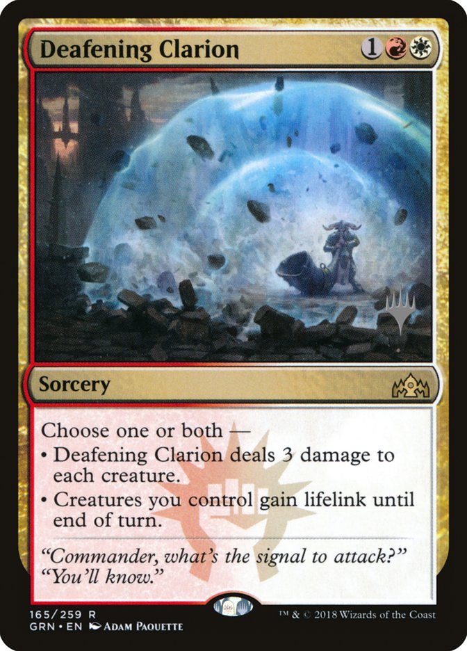 Deafening Clarion (Promo Pack) [Guilds of Ravnica Promos] | Shuffle n Cut Hobbies & Games