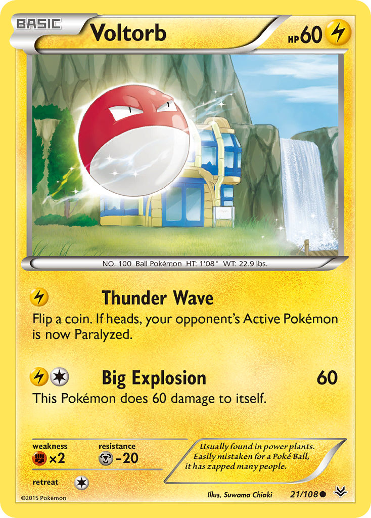 Voltorb (21/108) [XY: Roaring Skies] | Shuffle n Cut Hobbies & Games