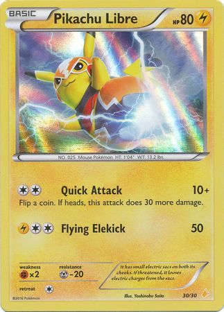 Pikachu Libre (30/30) [XY: Trainer Kit 3 - Pikachu Libre] | Shuffle n Cut Hobbies & Games