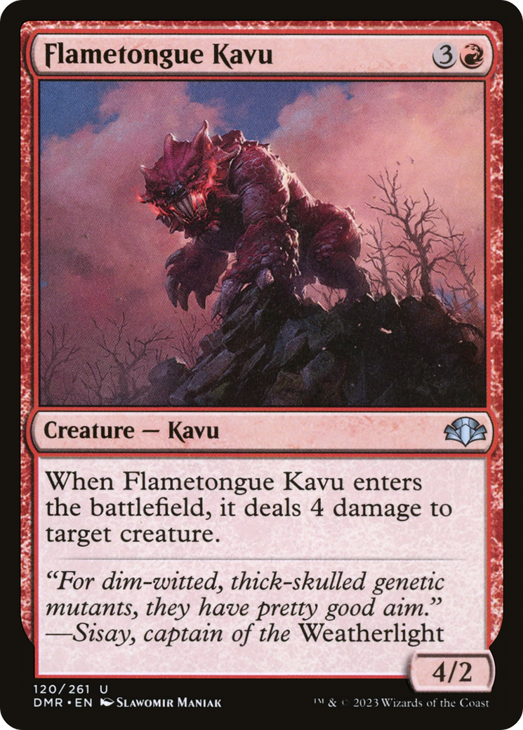 Flametongue Kavu [Dominaria Remastered] | Shuffle n Cut Hobbies & Games