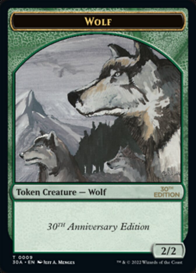 Wolf Token [30th Anniversary Tokens] | Shuffle n Cut Hobbies & Games