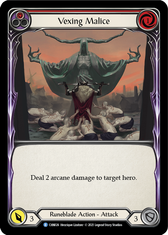 Vexing Malice (Red) [CHN026] (Monarch Chane Blitz Deck) | Shuffle n Cut Hobbies & Games