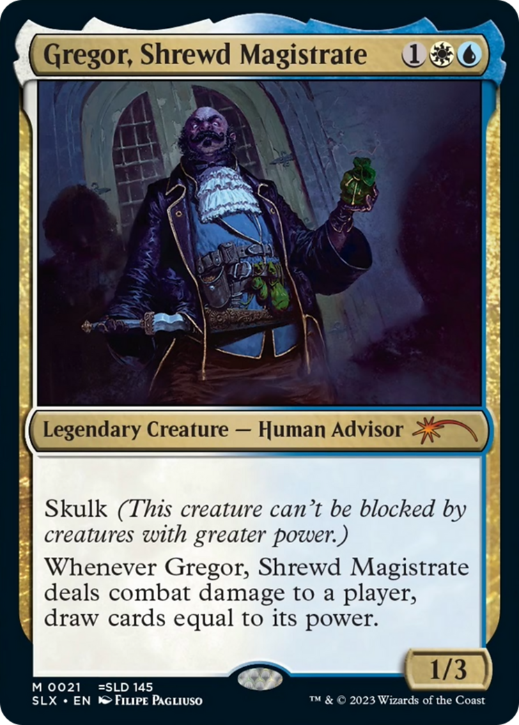 Gregor, Shrewd Magistrate [Secret Lair: Universes Within] | Shuffle n Cut Hobbies & Games