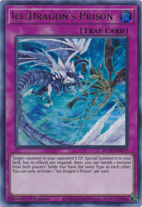 Ice Dragon's Prison [ROTD-EN079] Ultra Rare | Shuffle n Cut Hobbies & Games