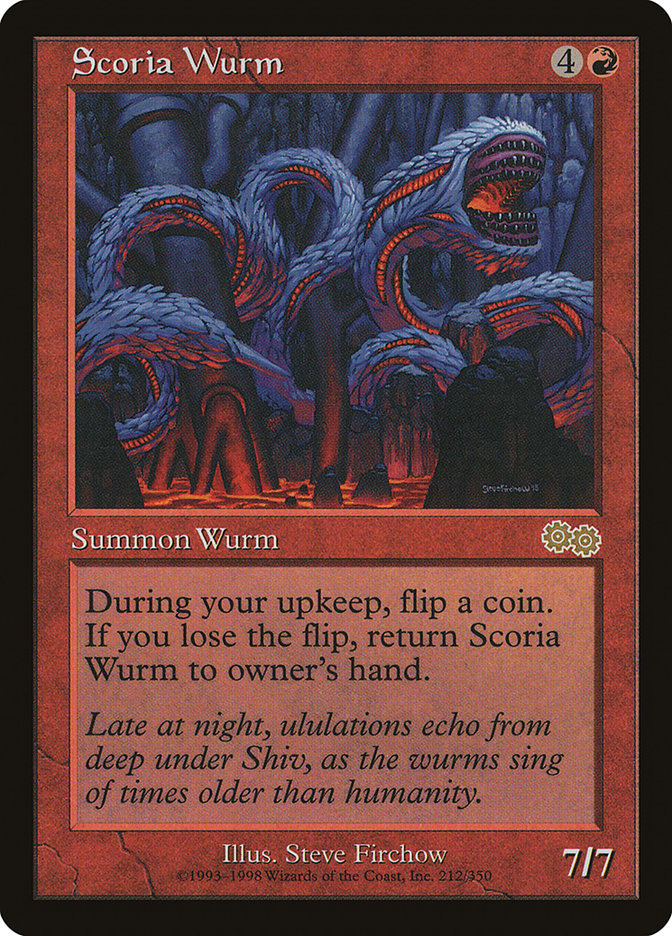 Scoria Wurm [Urza's Saga] | Shuffle n Cut Hobbies & Games