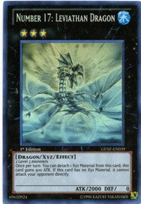 Number 17: Leviathan Dragon [GENF-EN039] Ghost Rare | Shuffle n Cut Hobbies & Games