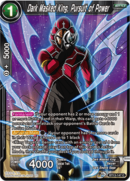 Dark Masked King, Pursuit of Power (Common) [BT13-147] | Shuffle n Cut Hobbies & Games