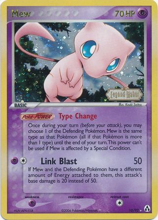 Mew (10/92) (Stamped) [EX: Legend Maker] | Shuffle n Cut Hobbies & Games