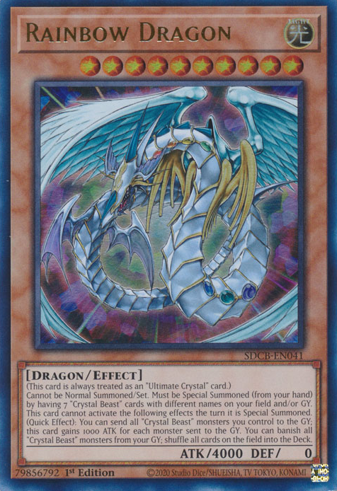 Rainbow Dragon [SDCB-EN041] Ultra Rare | Shuffle n Cut Hobbies & Games