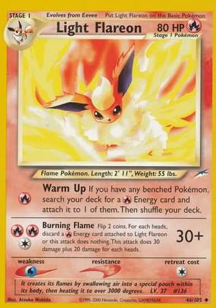 Light Flareon (46/105) [Neo Destiny Unlimited] | Shuffle n Cut Hobbies & Games