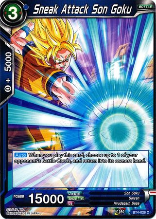 Sneak Attack Son Goku [BT4-026] | Shuffle n Cut Hobbies & Games