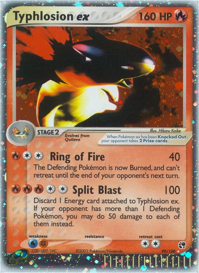 Typhlosion ex (99/100) [EX: Sandstorm] | Shuffle n Cut Hobbies & Games