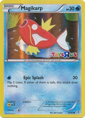 Magikarp (22/83) (Toys R Us Promo) [XY: Generations] | Shuffle n Cut Hobbies & Games