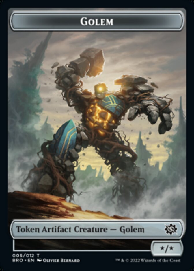 Golem Token [The Brothers' War Tokens] | Shuffle n Cut Hobbies & Games