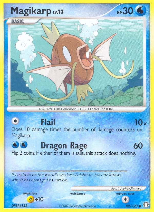 Magikarp (89/123) [Diamond & Pearl: Mysterious Treasures] | Shuffle n Cut Hobbies & Games