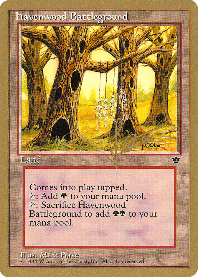 Havenwood Battleground (Bertrand Lestree) [Pro Tour Collector Set] | Shuffle n Cut Hobbies & Games