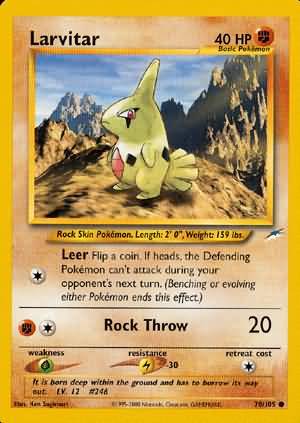 Larvitar (70/105) [Neo Destiny Unlimited] | Shuffle n Cut Hobbies & Games