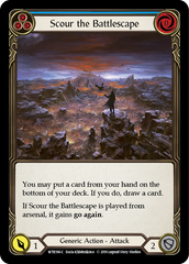 Scour the Battlescape (Blue) [WTR196-C] Alpha Print Rainbow Foil | Shuffle n Cut Hobbies & Games