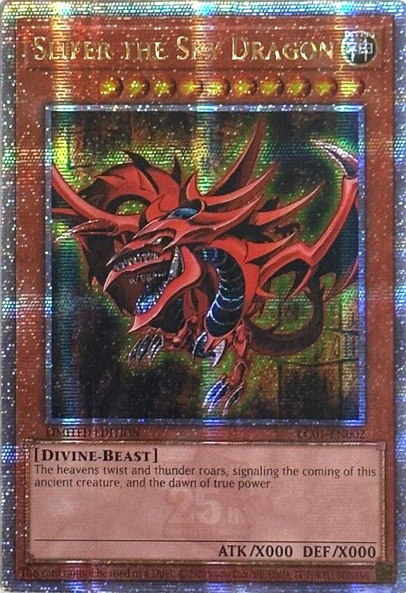 Slifer the Sky Dragon (25th Anniversary) [LC01-EN002] Quarter Century Secret Rare | Shuffle n Cut Hobbies & Games