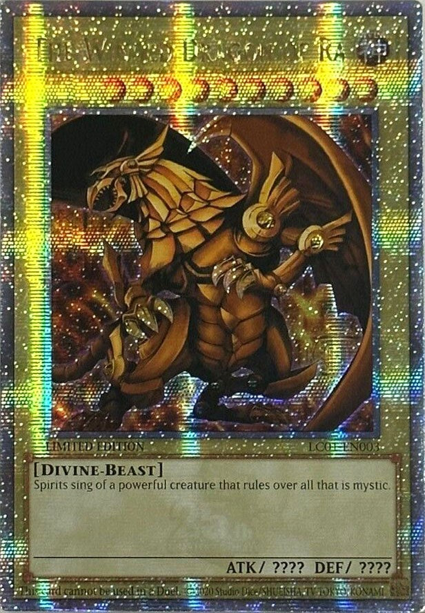 The Winged Dragon of Ra (25th Anniversary) [LC01-EN003] Quarter Century Secret Rare | Shuffle n Cut Hobbies & Games