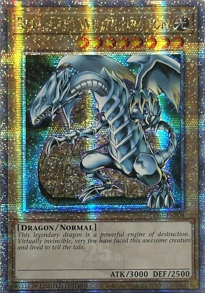 Blue-Eyes White Dragon (25th Anniversary) [LC01-EN004] Quarter Century Secret Rare | Shuffle n Cut Hobbies & Games