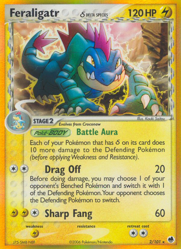 Feraligatr (2/101) (Delta Species) [EX: Dragon Frontiers] | Shuffle n Cut Hobbies & Games