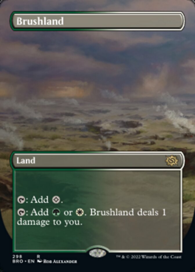 Brushland (Borderless Alternate Art) [The Brothers' War] | Shuffle n Cut Hobbies & Games