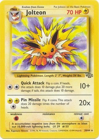 Jolteon (20/64) [Jungle Unlimited] | Shuffle n Cut Hobbies & Games