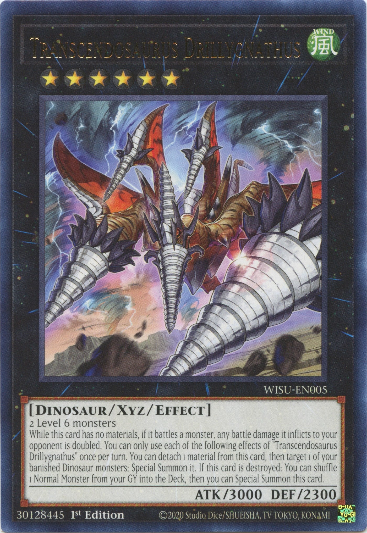 Transcendosaurus Drillygnathus [WISU-EN005] Rare | Shuffle n Cut Hobbies & Games