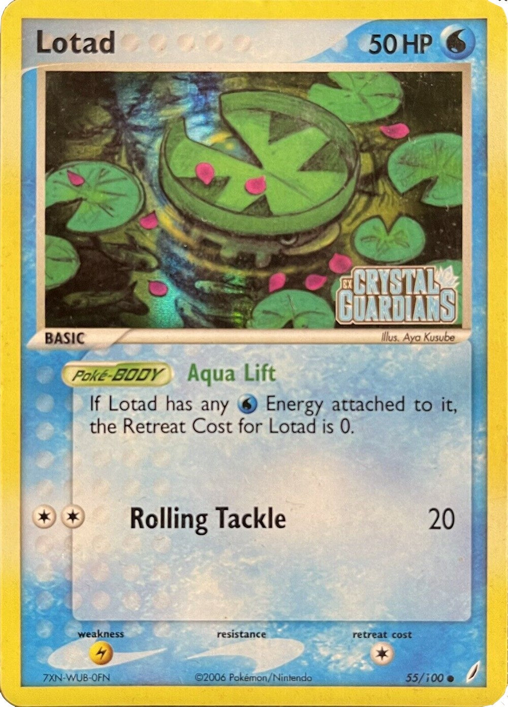 Lotad (055/100) (Theme Deck Exclusive) [EX: Crystal Guardians] | Shuffle n Cut Hobbies & Games