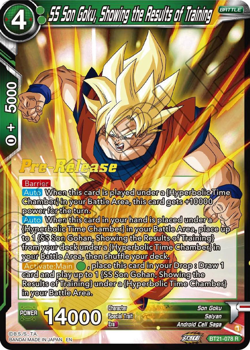 SS Son Goku, Showing the Results of Training (BT21-078) [Wild Resurgence Pre-Release Cards] | Shuffle n Cut Hobbies & Games