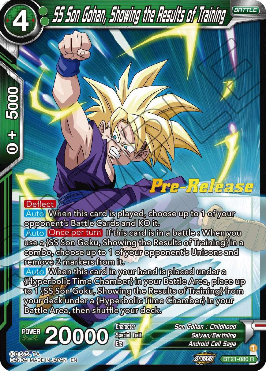 SS Son Gohan, Showing the Results of Training (BT21-080) [Wild Resurgence Pre-Release Cards] | Shuffle n Cut Hobbies & Games