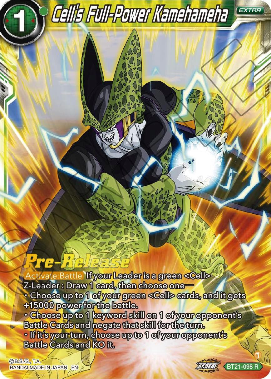 Cell's Full-Power Kamehameha (BT21-098) [Wild Resurgence Pre-Release Cards] | Shuffle n Cut Hobbies & Games