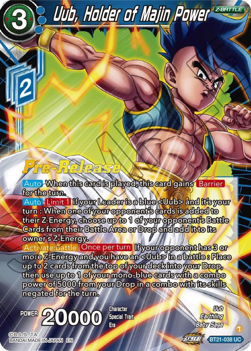 Uub, Holder of Majin Power (BT21-038) [Wild Resurgence Pre-Release Cards] | Shuffle n Cut Hobbies & Games