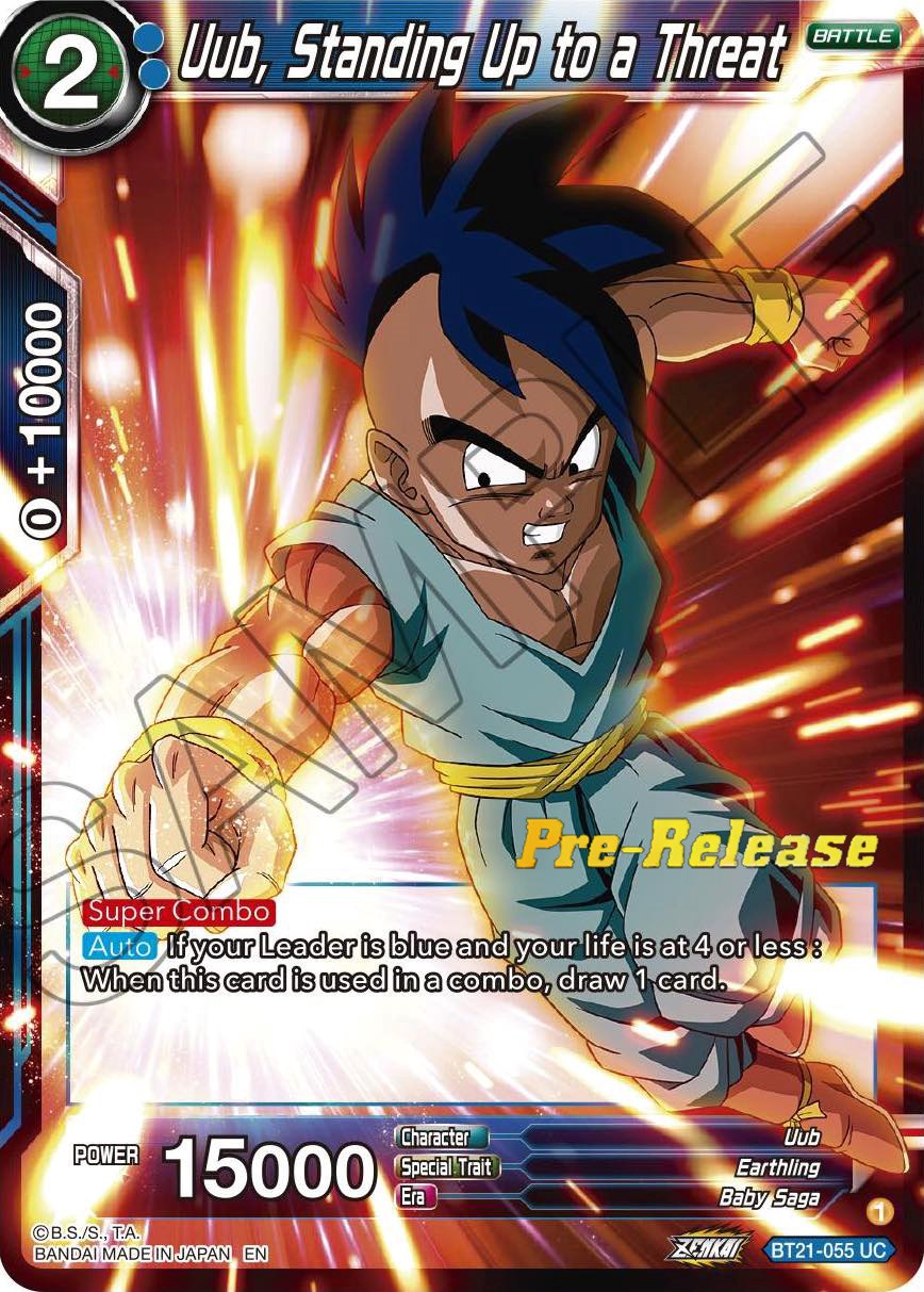 Uub, Standing Up to a Threat (BT21-055) [Wild Resurgence Pre-Release Cards] | Shuffle n Cut Hobbies & Games