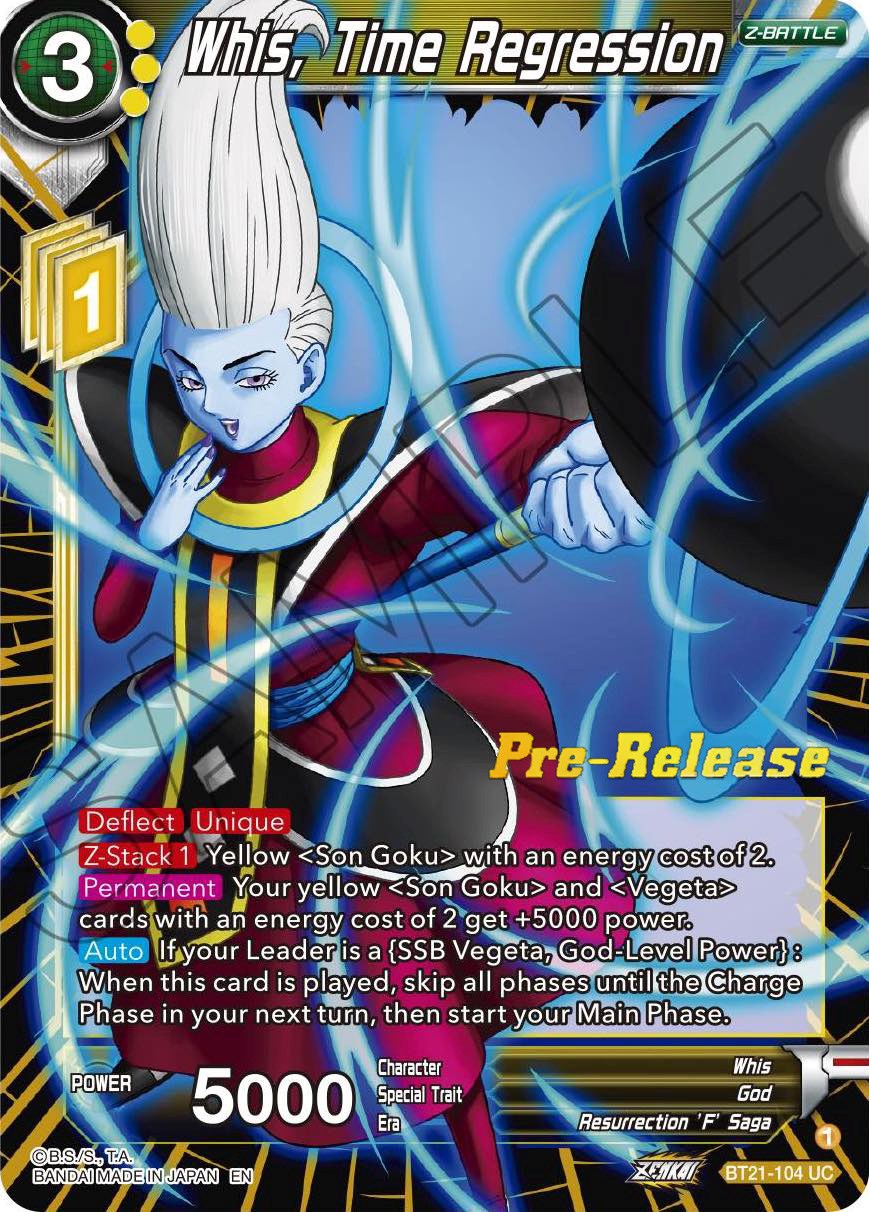 Whis, Time Regression (BT21-104) [Wild Resurgence Pre-Release Cards] | Shuffle n Cut Hobbies & Games