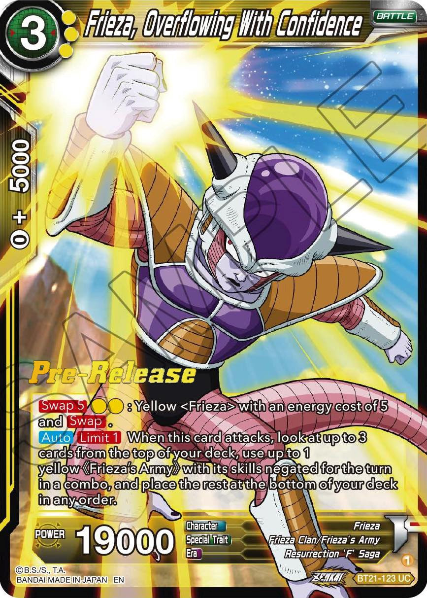 Frieza, Overflowing With Confidence (BT21-123) [Wild Resurgence Pre-Release Cards] | Shuffle n Cut Hobbies & Games