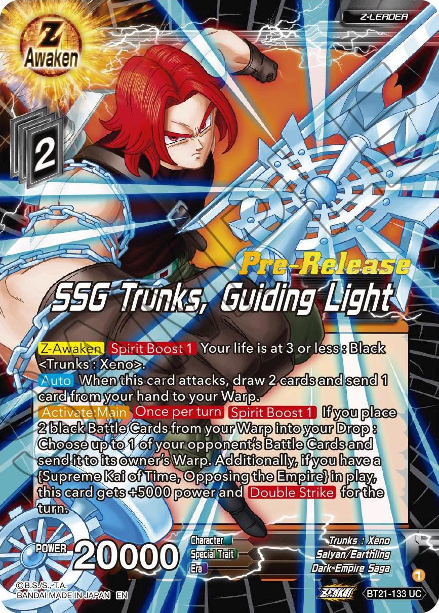 SSG Trunks, Guiding Light (BT21-133) [Wild Resurgence Pre-Release Cards] | Shuffle n Cut Hobbies & Games