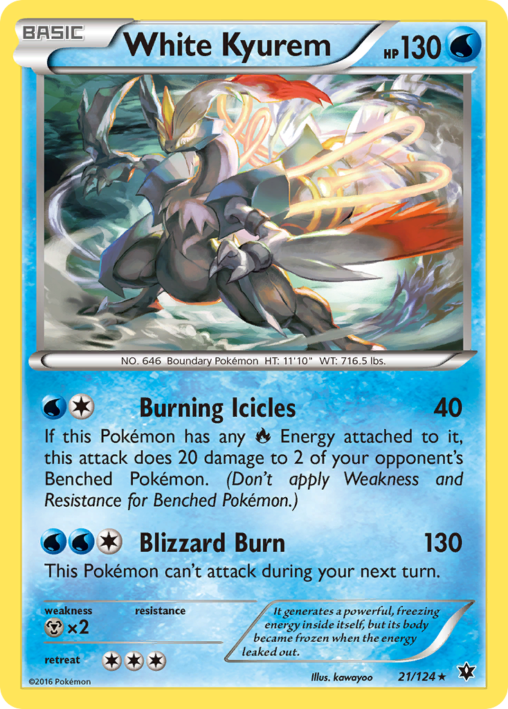 White Kyurem (21/124) [XY: Fates Collide] | Shuffle n Cut Hobbies & Games