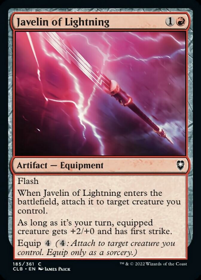 Javelin of Lightning [Commander Legends: Battle for Baldur's Gate] | Shuffle n Cut Hobbies & Games