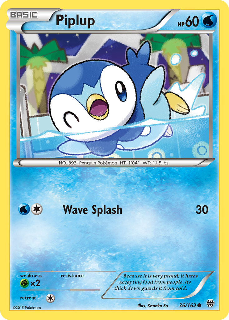 Piplup (36/162) [XY: BREAKthrough] | Shuffle n Cut Hobbies & Games