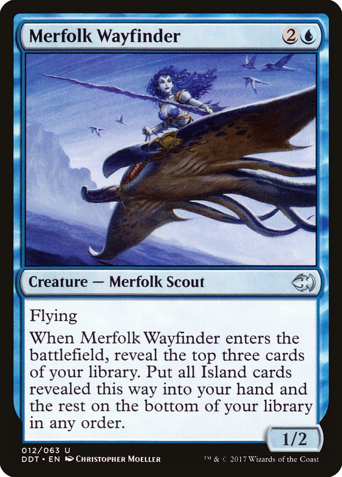 Merfolk Wayfinder [Duel Decks: Merfolk vs. Goblins] | Shuffle n Cut Hobbies & Games