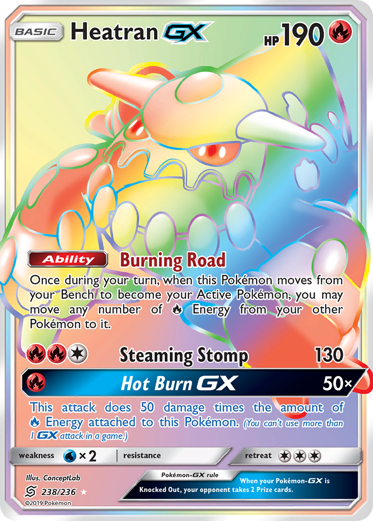 Heatran GX (238/236) [Sun & Moon: Unified Minds] | Shuffle n Cut Hobbies & Games