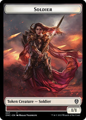 Soldier (007) // Angel Double-Sided Token [Phyrexia: All Will Be One Commander Tokens] | Shuffle n Cut Hobbies & Games