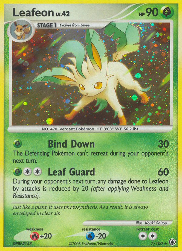 Leafeon (7/100) [Diamond & Pearl: Majestic Dawn] | Shuffle n Cut Hobbies & Games