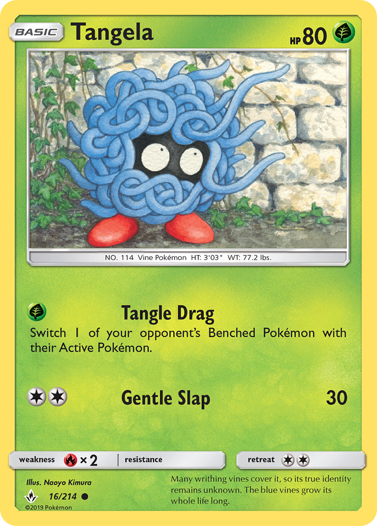 Tangela (16/214) [Sun & Moon: Unbroken Bonds] | Shuffle n Cut Hobbies & Games