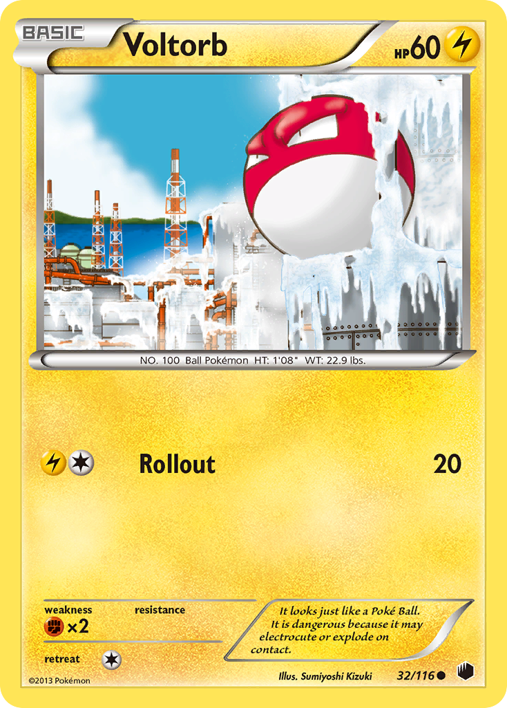 Voltorb (32/116) [Black & White: Plasma Freeze] | Shuffle n Cut Hobbies & Games