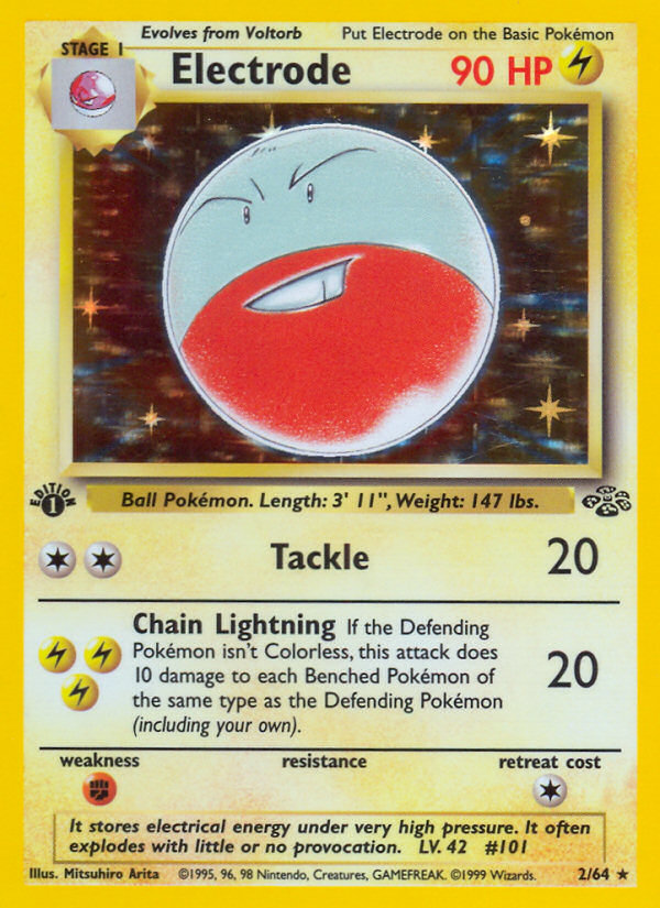 Electrode (2/64) [Jungle 1st Edition] | Shuffle n Cut Hobbies & Games